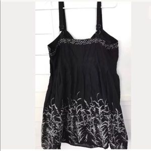 Lane Bryant black and grey tank dress